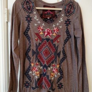 Johnny Was JW Los Angeles Embroidered Long Sleeve